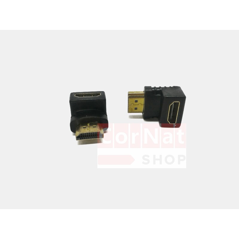 Konektor HDMI Bentuk L Siku 90 derajat Female HDMI to Male HDMI