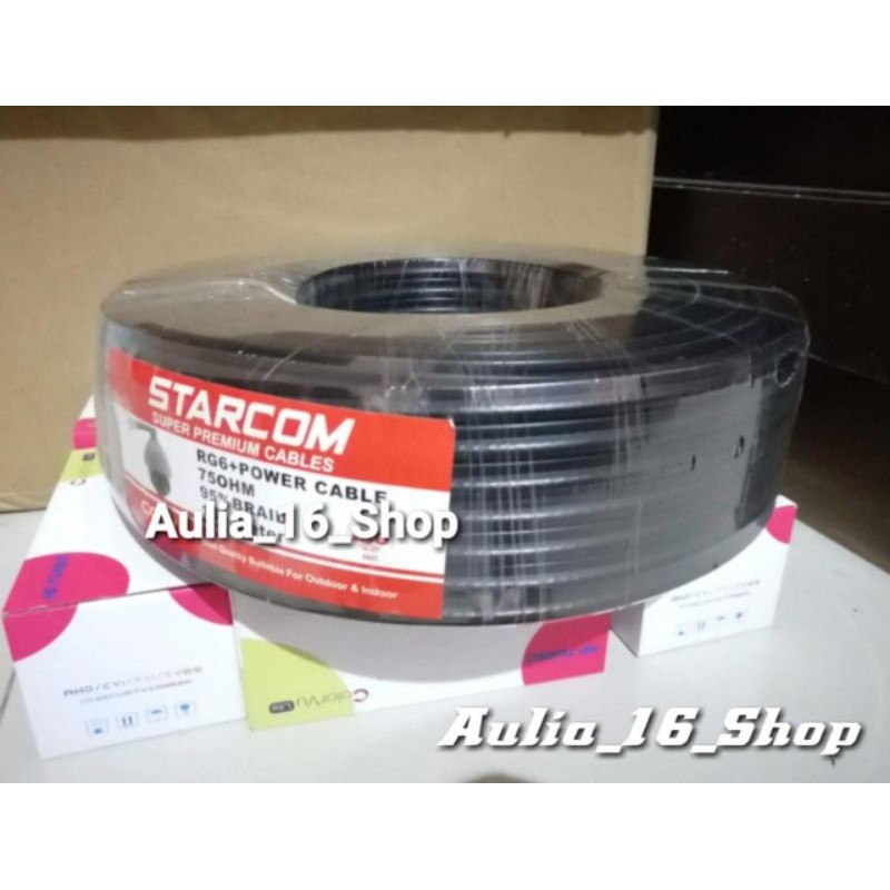 KABEL CCTV INDOOR OUTDOOR RG6 + POWER STARCOM