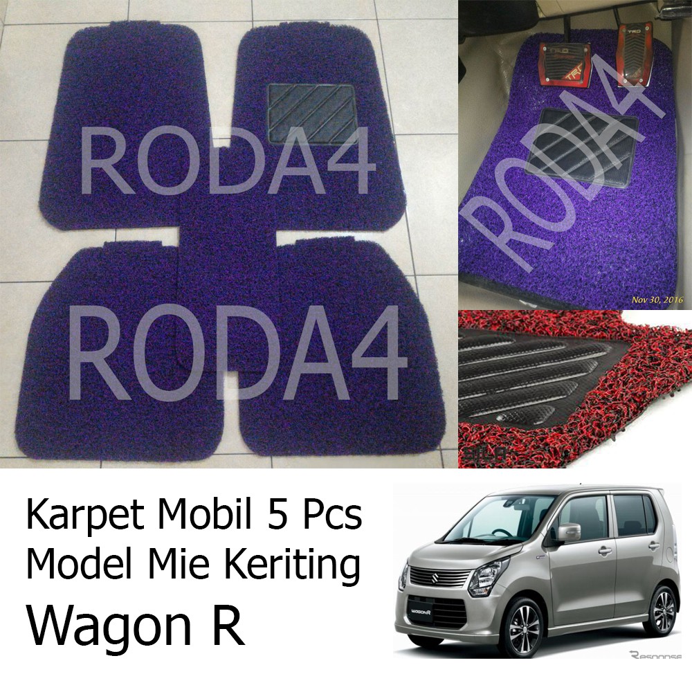 Karpet Mobil / Car Carpet / Floor Mats Universal Model Mie Keriting Karimun Wagon R