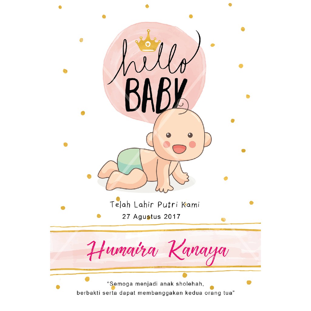 Download Desain Kartu Ucapan Kelahiran Bayi Cdr : Kumpulan Contoh