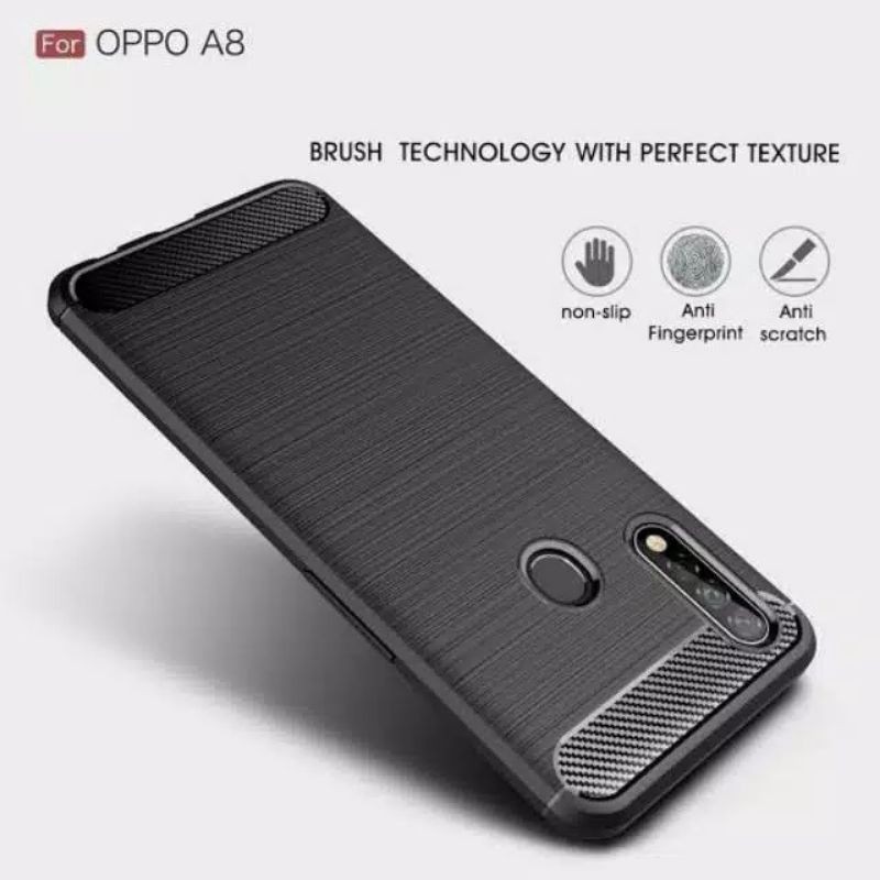 Case Oppo A31/A8 Premium Case Fiber carbon ultimatte