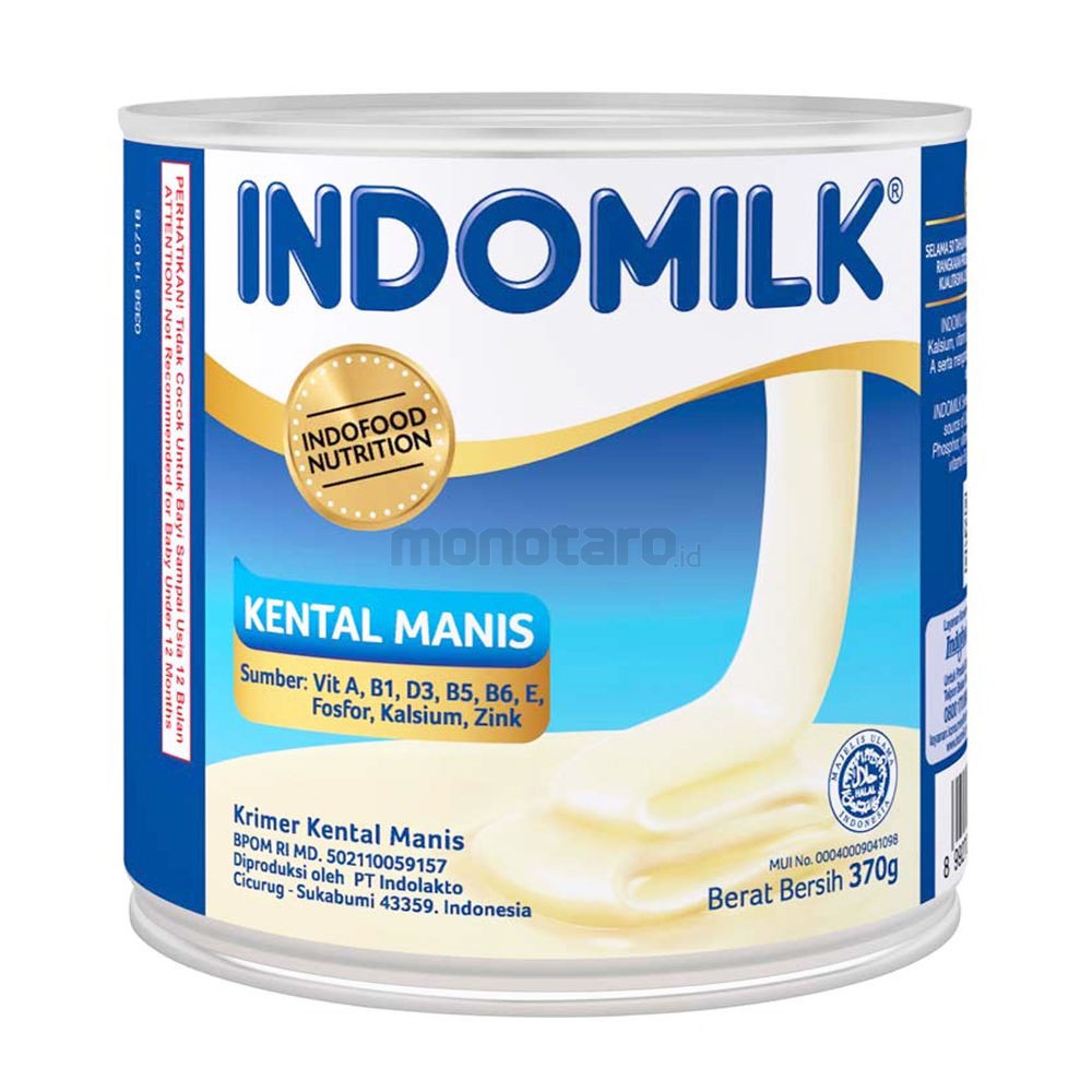 

Susu Indomilk kaleng putih 370gr - susu coklat - susu kental manis