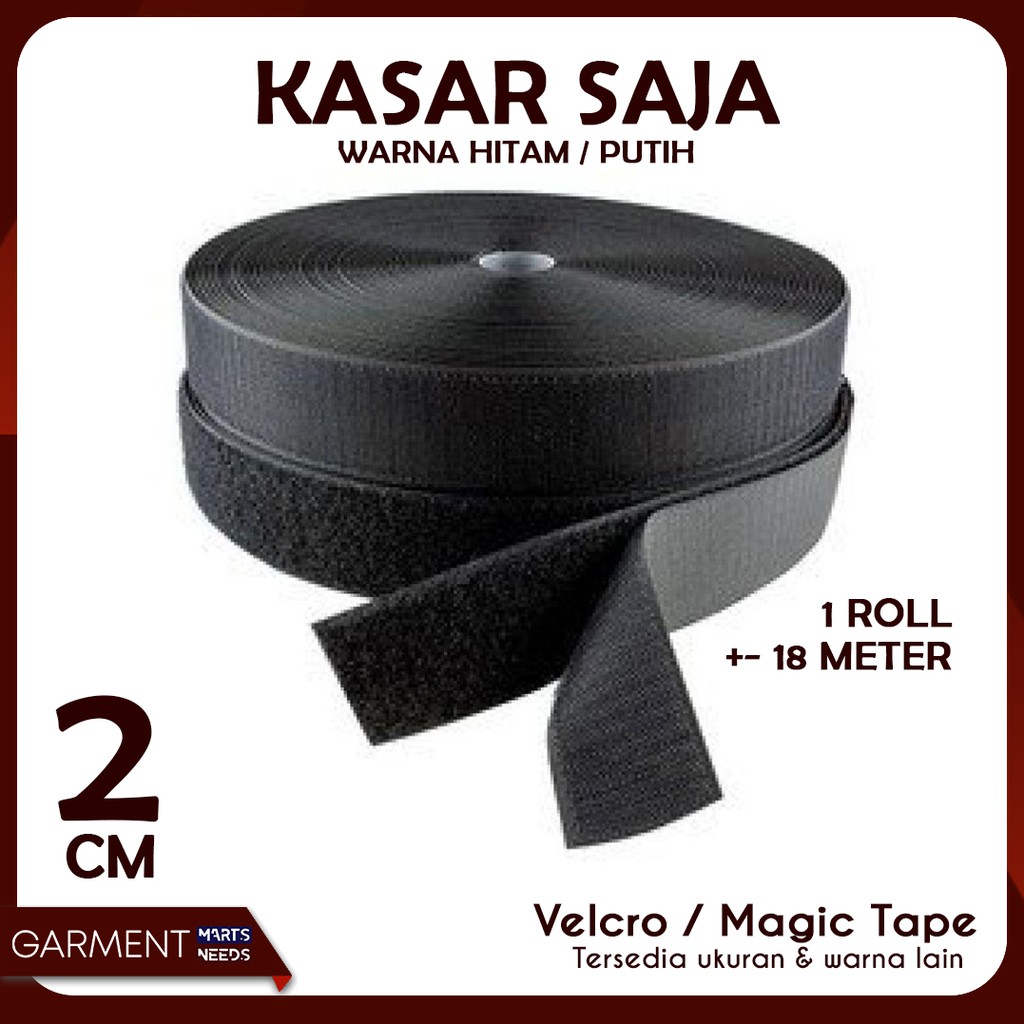

VELCRO 2 CM MAGIC TAPE KASAR 18 METER