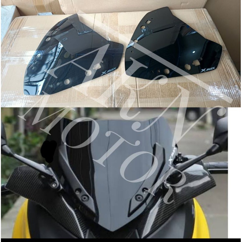 WINDSHIELD X MAX KACA VISOR X MAX PENDEK BAHAN 3MILI