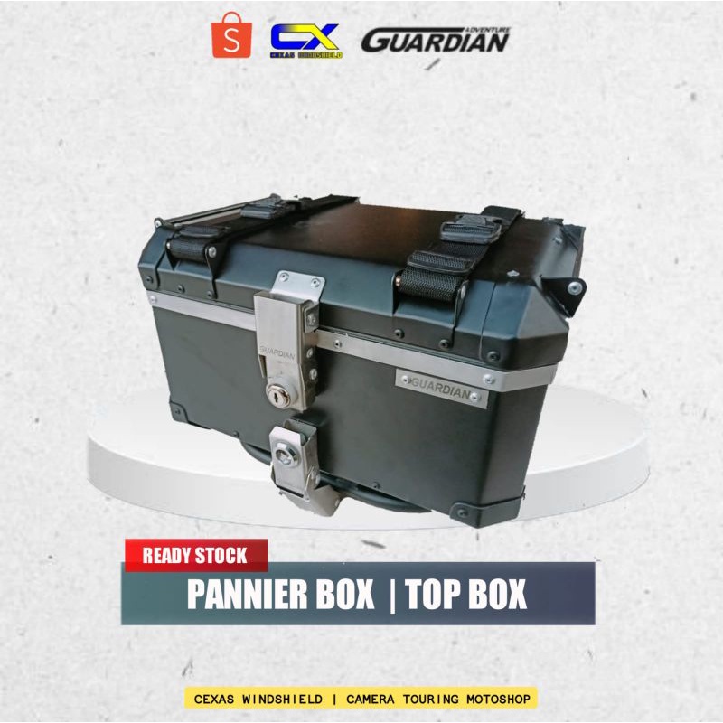 Top box pannier quick release