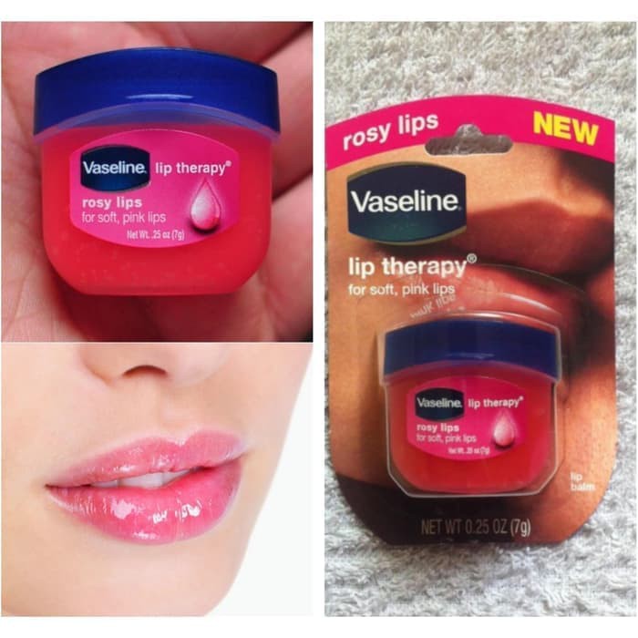 Vaseline Lip Therapy Rosy Lips7gLip BalmPelembab BibirPotroleum