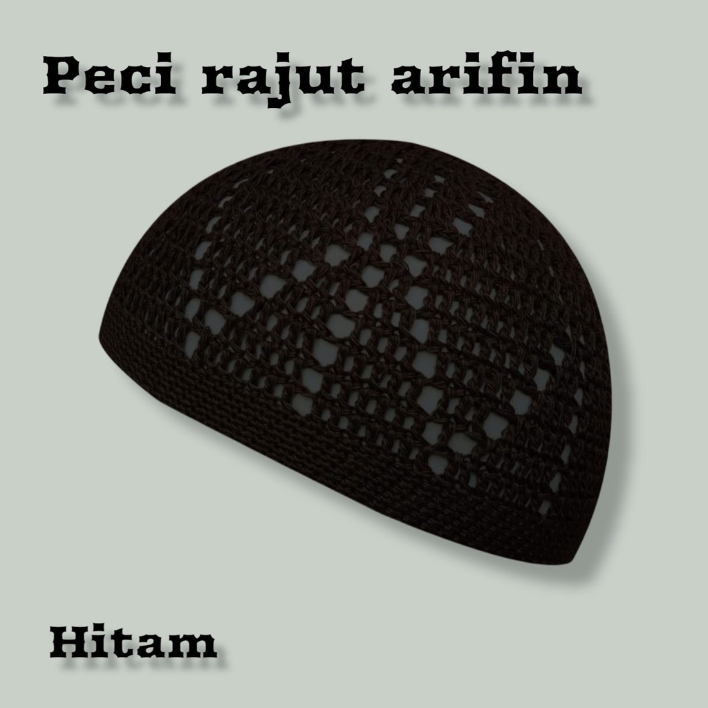 Jual Peci Rajut Arifin Peci Yaman Rajut Yaman Motif Peci Kekinian