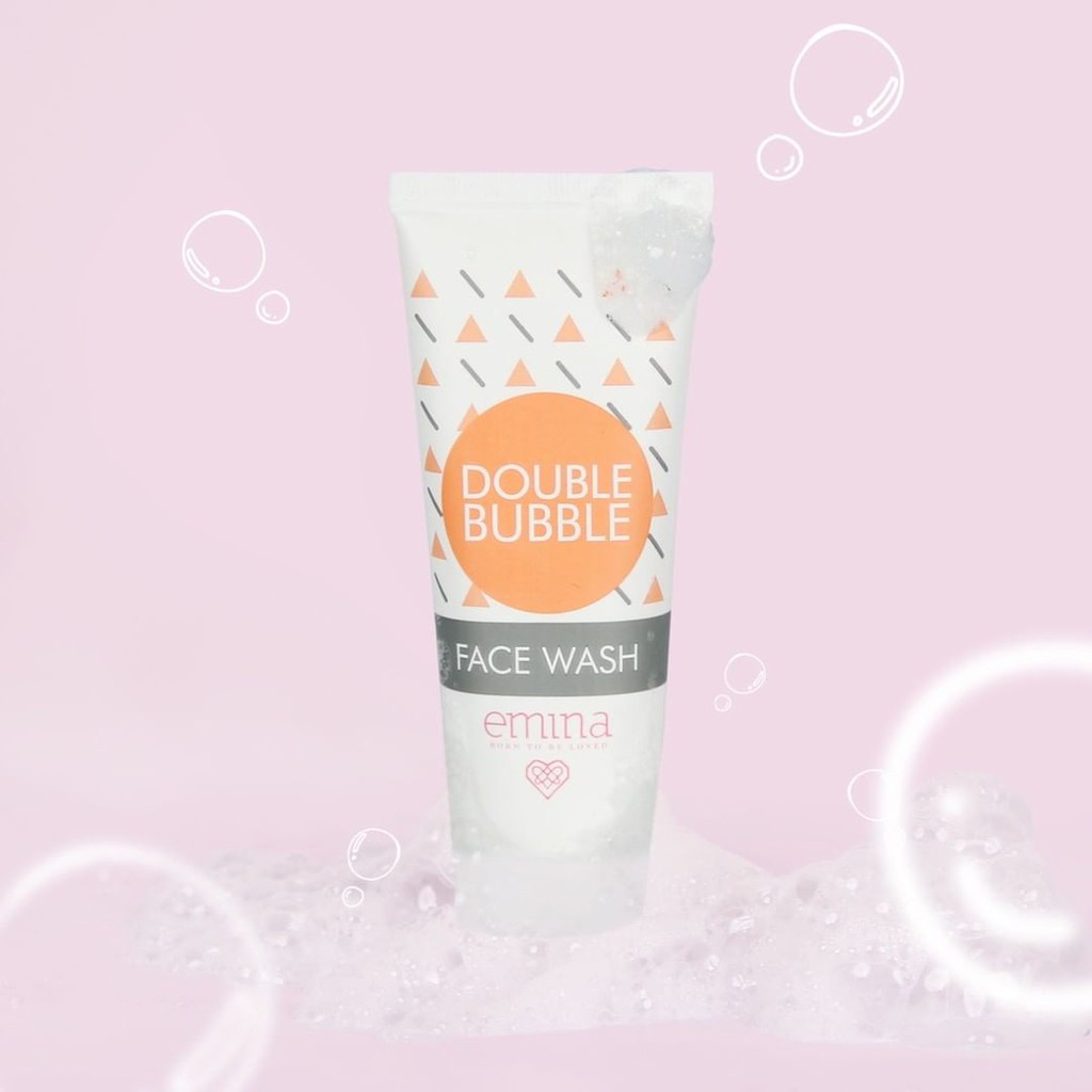 Emina Skin Buddy | Face Wash, Scrub 60ml Dot Burst, Double Bubble, Apricot Jam BPOM (KIM)