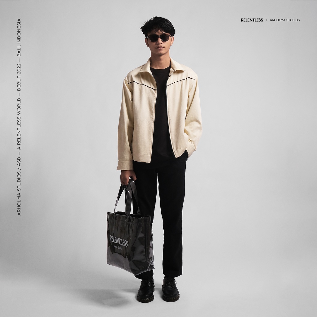 Arholma Studios - Zip Jacket 'Enfield' Cream Heather