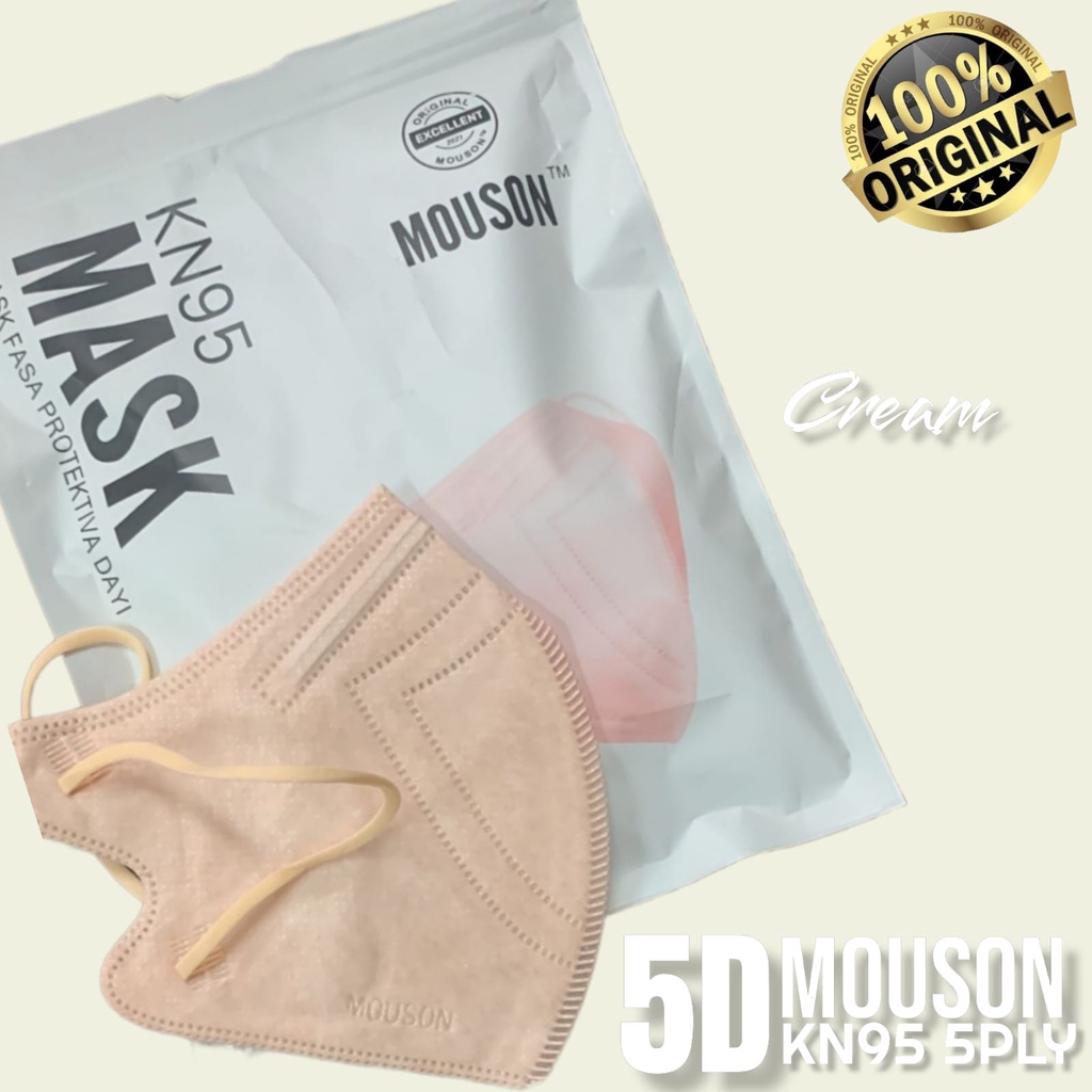 NEW 5D KN95 MOUSON - MASKER MOUSON KN95 5D 5PLY EMBOS - ORIGINAL BRANDS