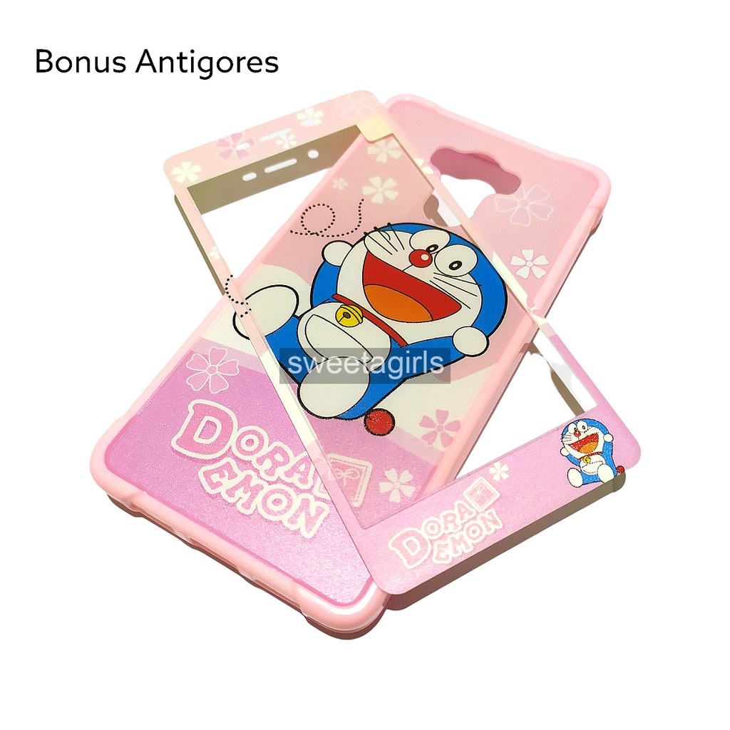 Casing Lucu Xiaomi Redmi 4 Prime AntiCrack dengan Antigores -  Karakter - sweetacase.id - Bisa Bayar Ditempat / COD / Casing Terbaru - Karakter Lucu - Casing Imut - Kesing Hits - Case Gemoy - Kesing - Aesthetic Stitch - Doraemon