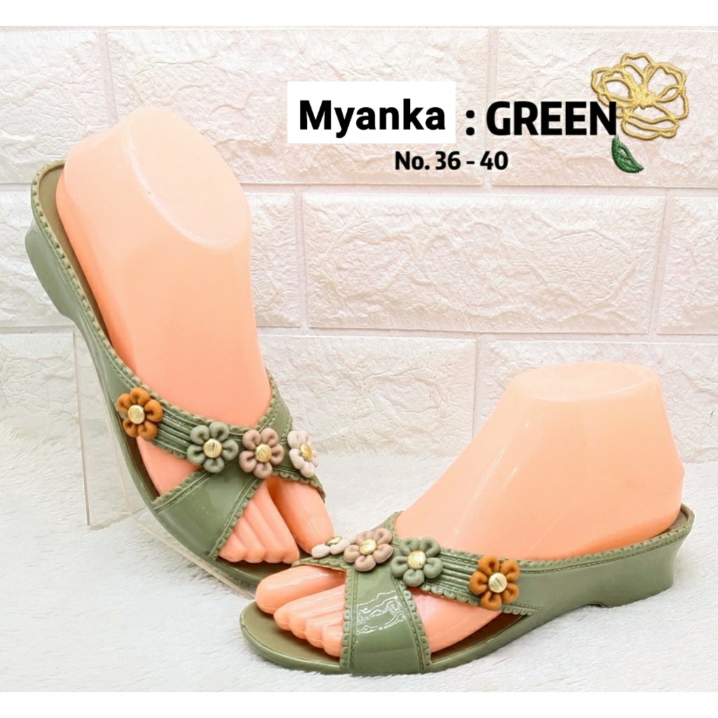 Myanka jelly shoes wedges Helena