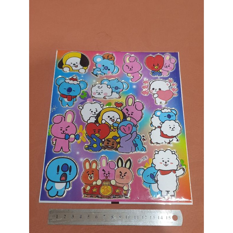 CUTTING STICKER KPOP BTS ARMY CUTE CARTOON BT21 BANGTAN