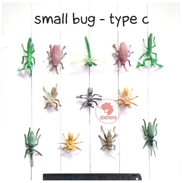 Zoetoys Small Bug A D | Aneka Mainan Hewan Kecil Binatang Figurine Animals | Mainan Edukasi Anak