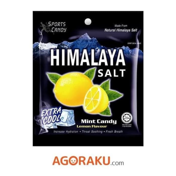 

Permen Big Foot Himalaya Salt Lemon Mint Sport Candy 15 gram HHR1856