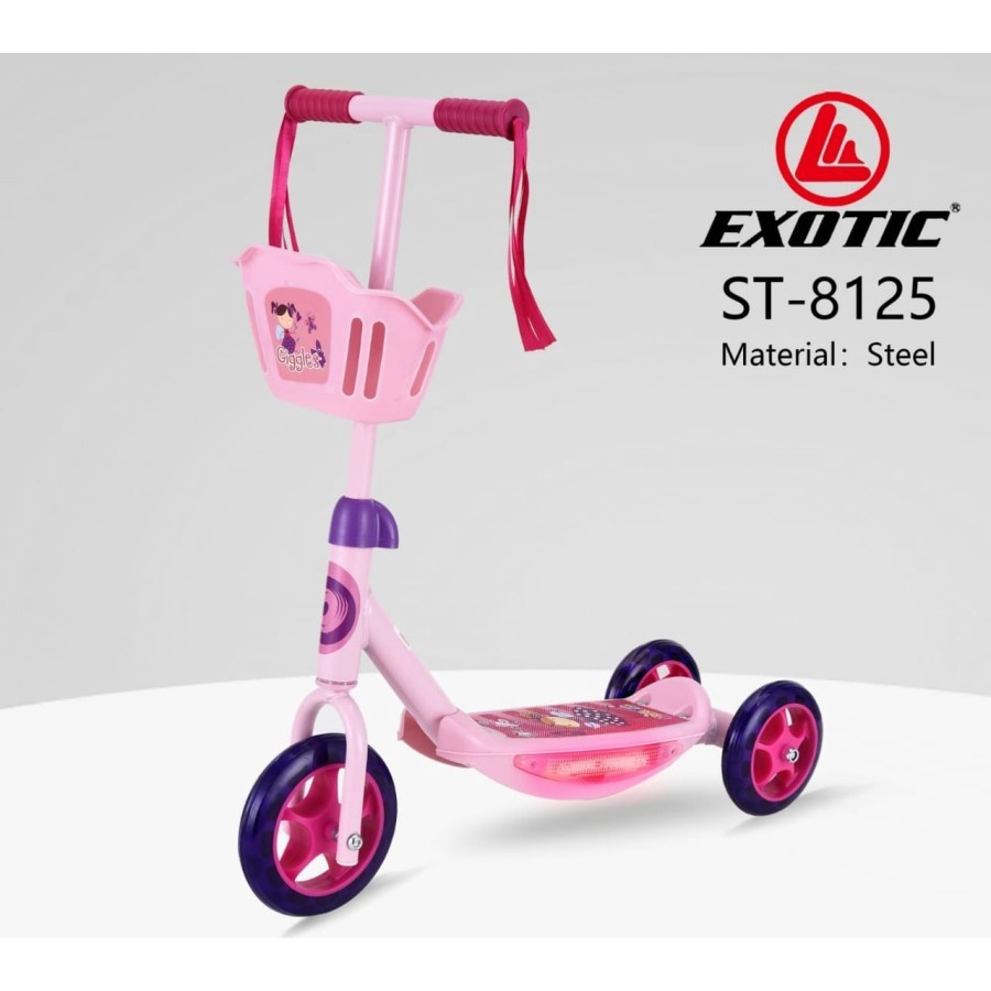 Scooter Skuter Anak Otoped Exotic ST8125 Roda 3 Bisa di Lipat By Pacific-2