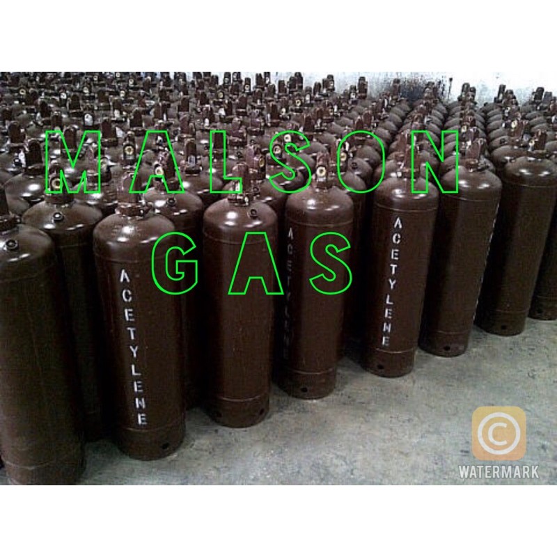 Tabung Baru Acetylene 40L + Isi Gas Acetylene Asetilen