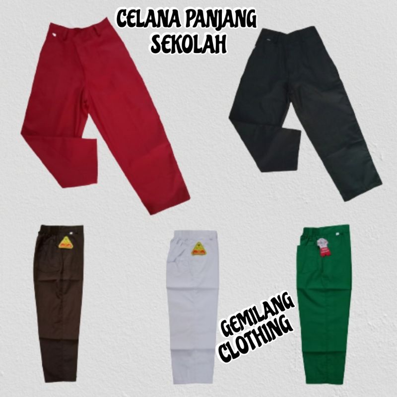 CELANA PANJANG SD/MI // SERAGAM SEKOLAH ANAK LAKI-LAKI // GEMILANG CLOTHING