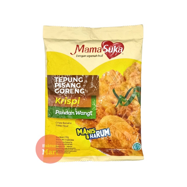 

Mamasuka Tepung Pisang Goreng Pandan 210gr Tepung Bumbu Mama Suka
