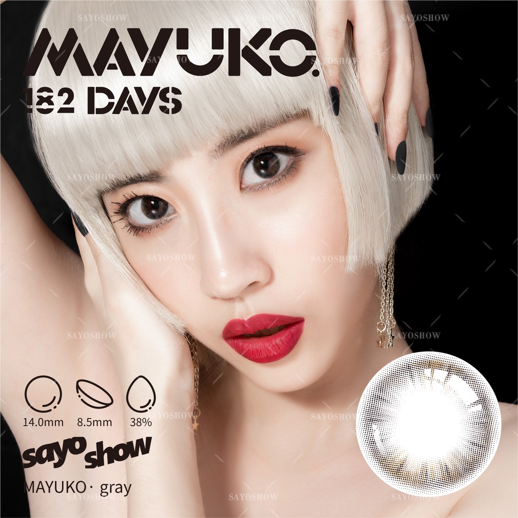 SAYOSHOW - Softlens MAYUKO Normal, Minus 1.00 S/D 8.00 (14 mm)