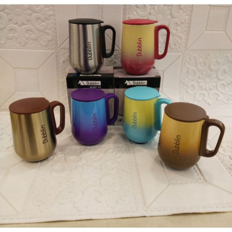 MUG DUBBLIN UK.270ml.GELAS DUBBLIN STAINLESS STELL