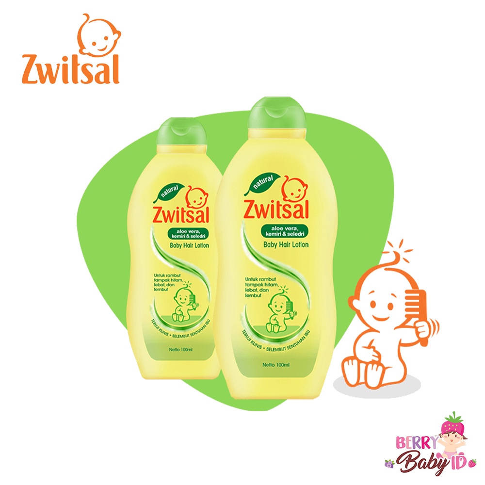 Zwitsal Natural Baby Hair Lotion Losion Rambut Bayi 200ml ZWT002 Berry Mart