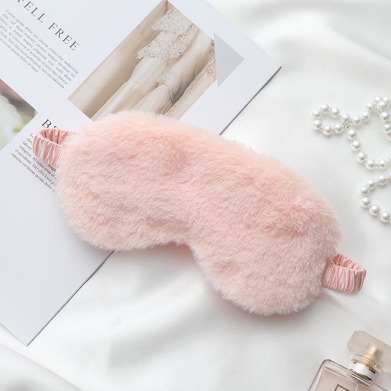 [LS] Soft Plush Eye Mask Penutup Mata Wanita 8413