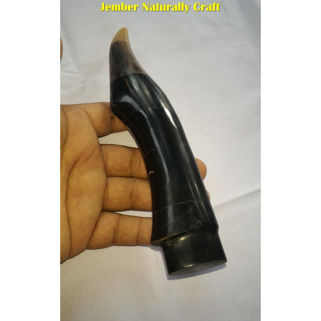 Gagang GOLOK TANDUK SAPI HITAM NATURALLY CRAFT JEMBER