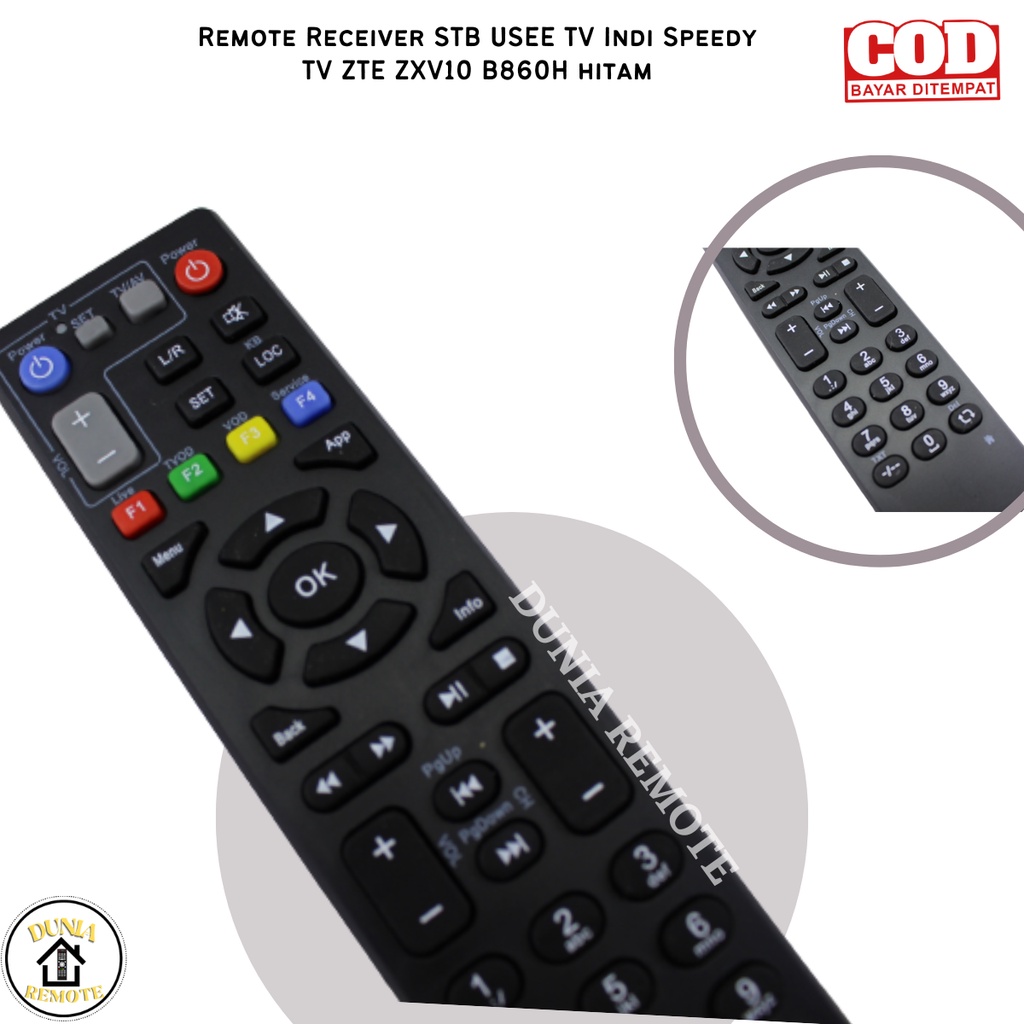 Remote REMOTE USEE TV Speedy STB MY REPUBLIC ZTE B860 V8 , V9 HUAWEI indi