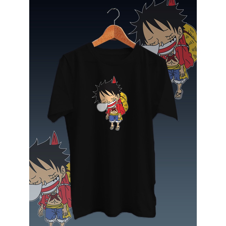 KAOS DISTRO PRIA'ONE PIECE LUFFY&quot;/kaos pria/kaos gambar baru/kaos kattun combed 30s