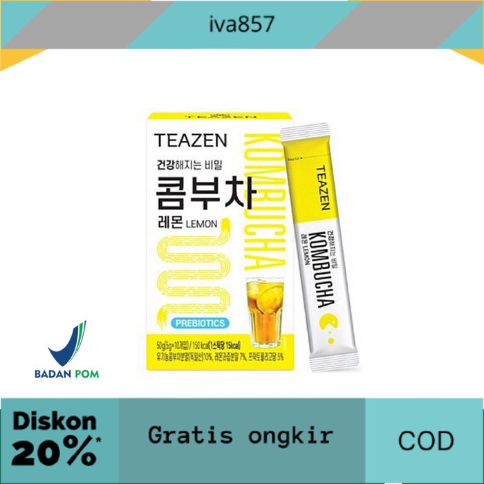 

PROMO TEAZEN KOMBUCHA - LEMON GRATIS ONGKIR