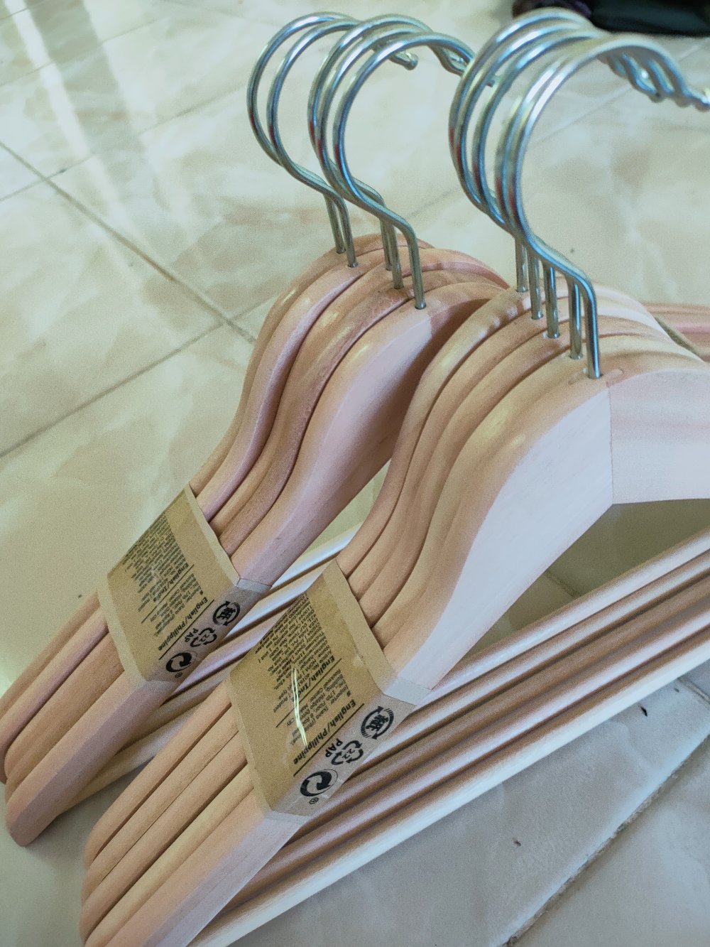 Gantungan Hopa Clothes Hanger  Isi 5 Pcs Gantungan Baju Kayu (hhl-128) Terlaris