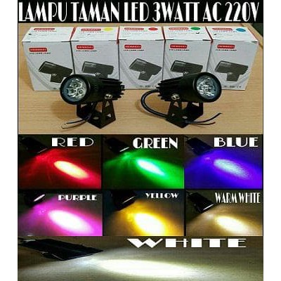 Lampu Sorot Taman Henseki Led 3watt Ac 220v