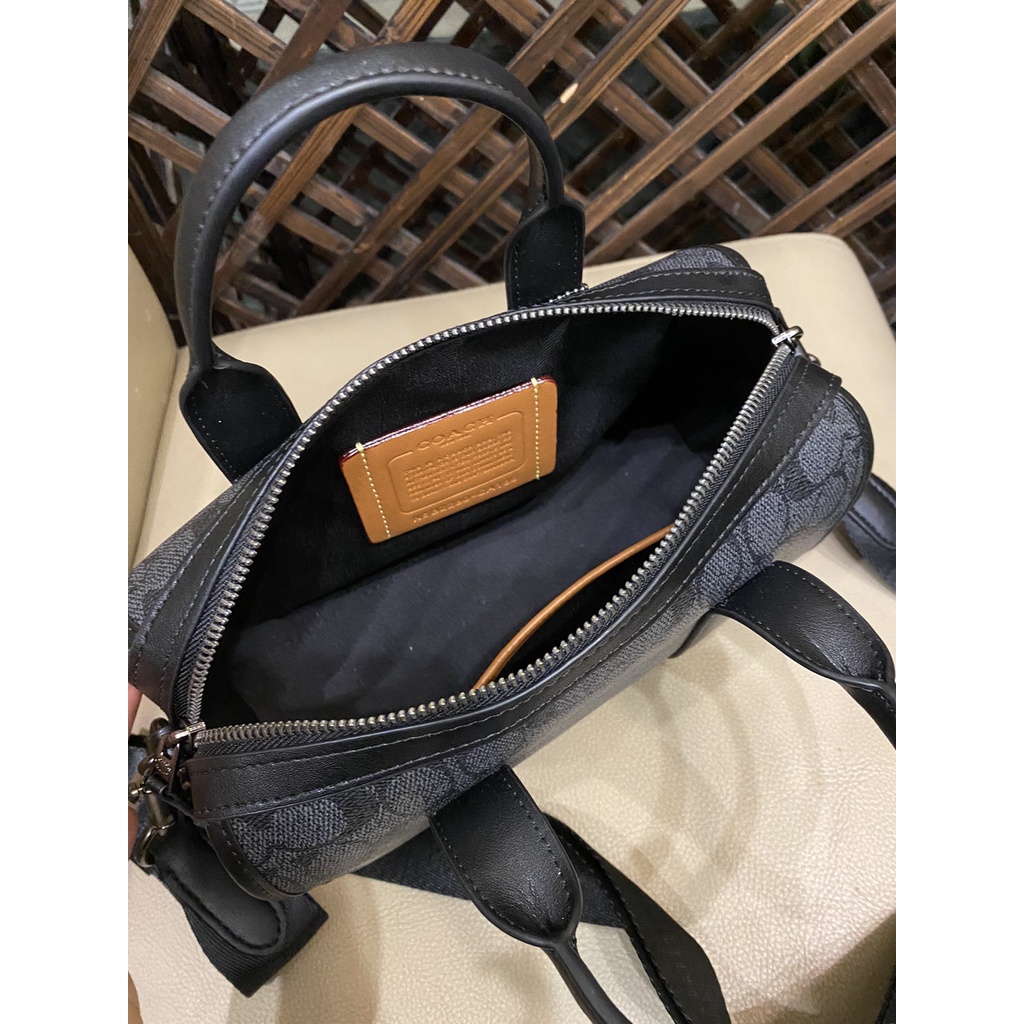 [Instant/Same Day]COACH 186 coach Gotham Duffle 24 in Signaure Canvas Men women Crossbody Sling Bag   ztb