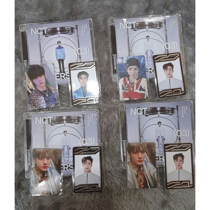 NCT 2021 - UNIVERSE JEWEL CASE PC JENO UNSEALED FULLSET, JEWEL JAEHYUN, PC JENO ABS , PC TAEYONG, PC