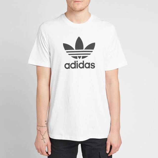 Kaos Adidas Casual Classic Trefoil - White