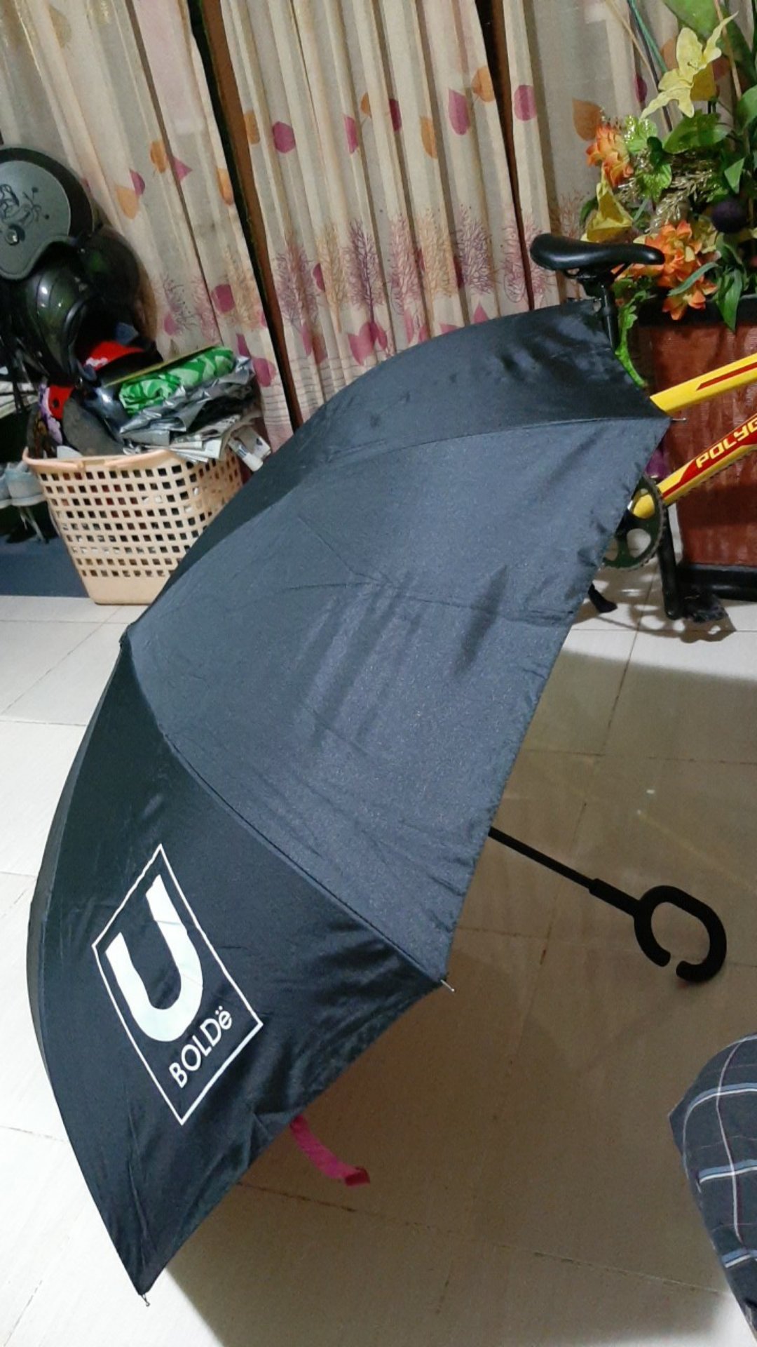 Payung Terbalik Ubrello Inverter Graphic Umbrella Lipet Jumbo Reverse Gagang C