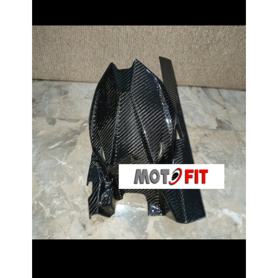 spakbor belakang kawasaki ninja zx25r rear hugger carbon kevlar asli