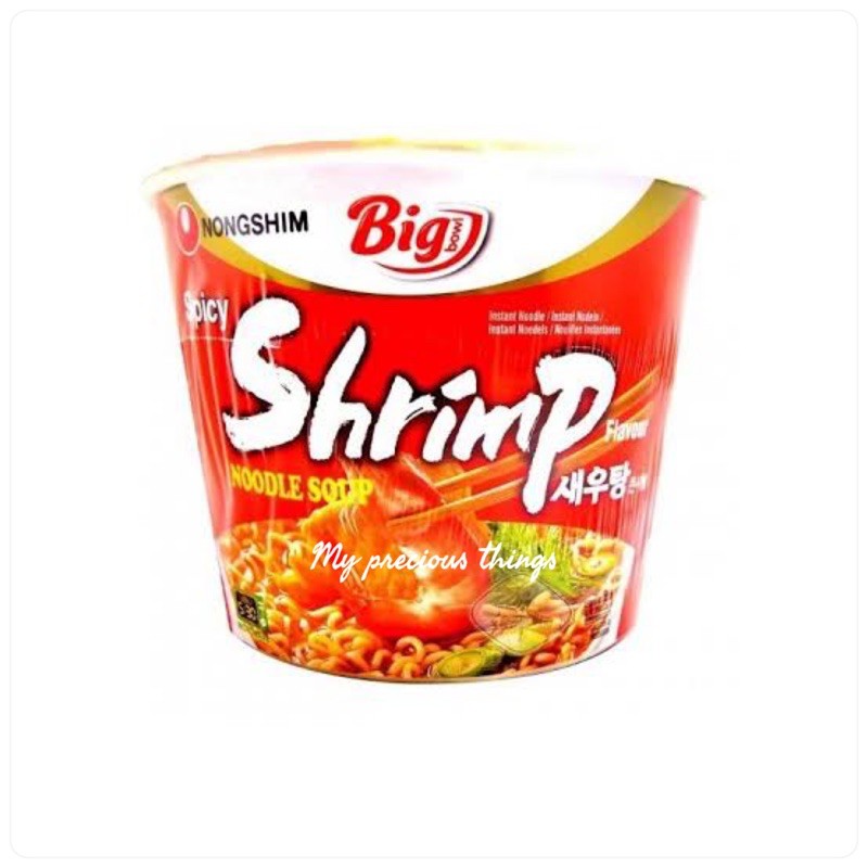 

nongshim shrimp spicy noodle big/ mie instan udang korea