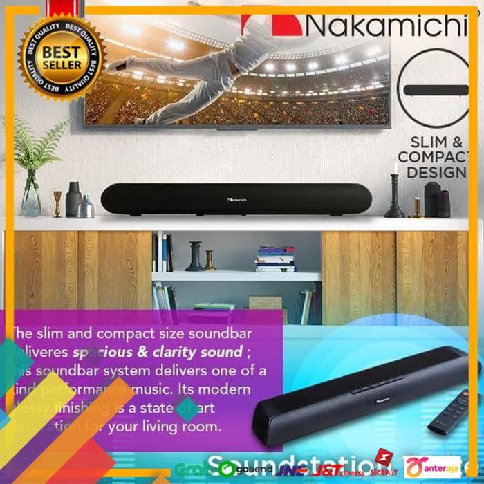 NEW.. NAKAMICHI SOUNDSTATION 7 LITE AUDIO SPEAKER WIRELESS BLUETOOTH BLACK ..TERMURAH