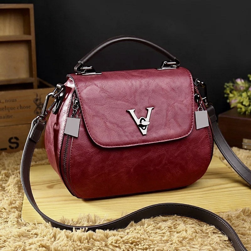 Tas handbag mini wanita model V fashion