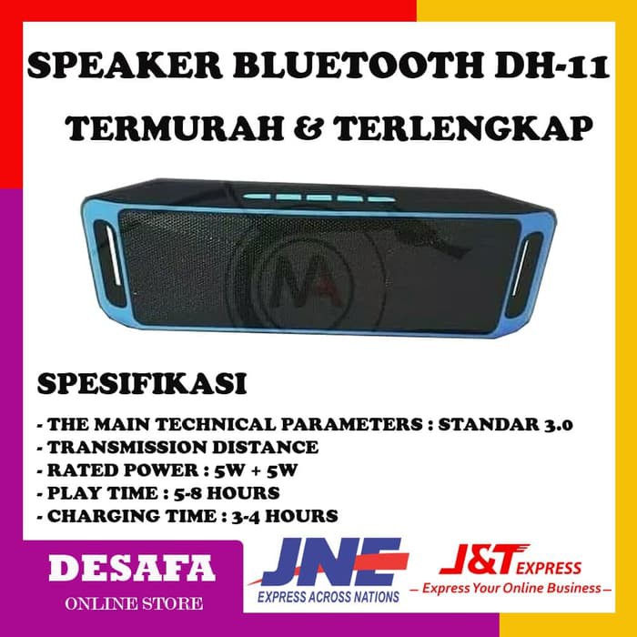 Speaker Bluetooth DH-11 USB / Tft Card / Fm Radio spiker blutut keren