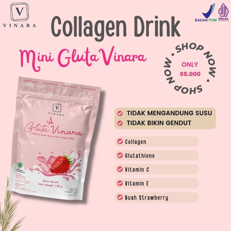 

[COD] MINI GLUTA VINARA COLLAGEN DRINK 125gr