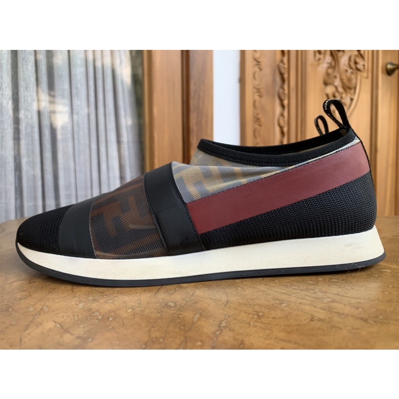 Fendi Women’s Black Colibri Slip On Mesh Sneakers