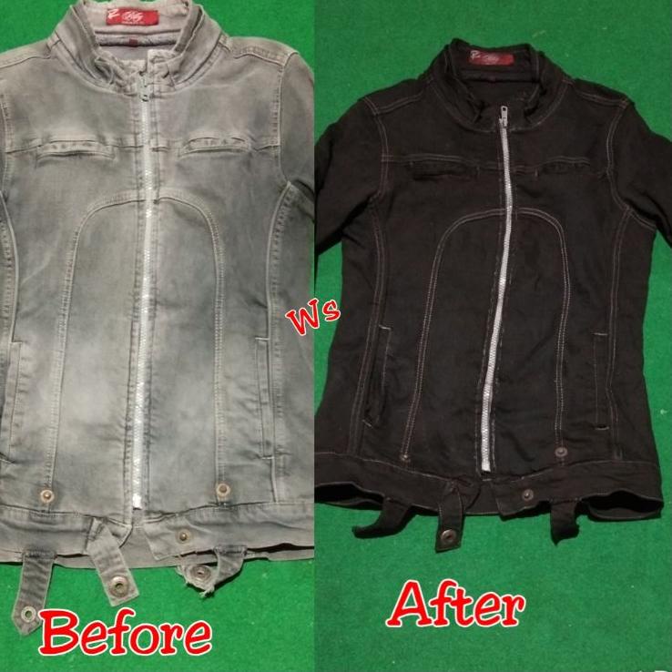 PEWARNA JEANS |PEWARNA PAKAIAN |WENTER|PRAKTIS | HITAM PEKAT KEMASAN BOTOL 100ML wenter jeans dan ka