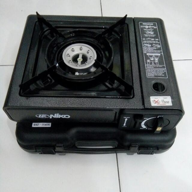 KOMPOR GAS PORTABEL KALENG TABUNG LPG 1 TUNGKU MEREK NIKO / NK-268 / NK268 / NK 268