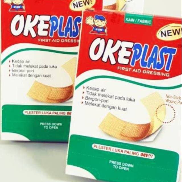 PLESTER LUKA OKE PLAST 1 BOX ISI 100 PCS