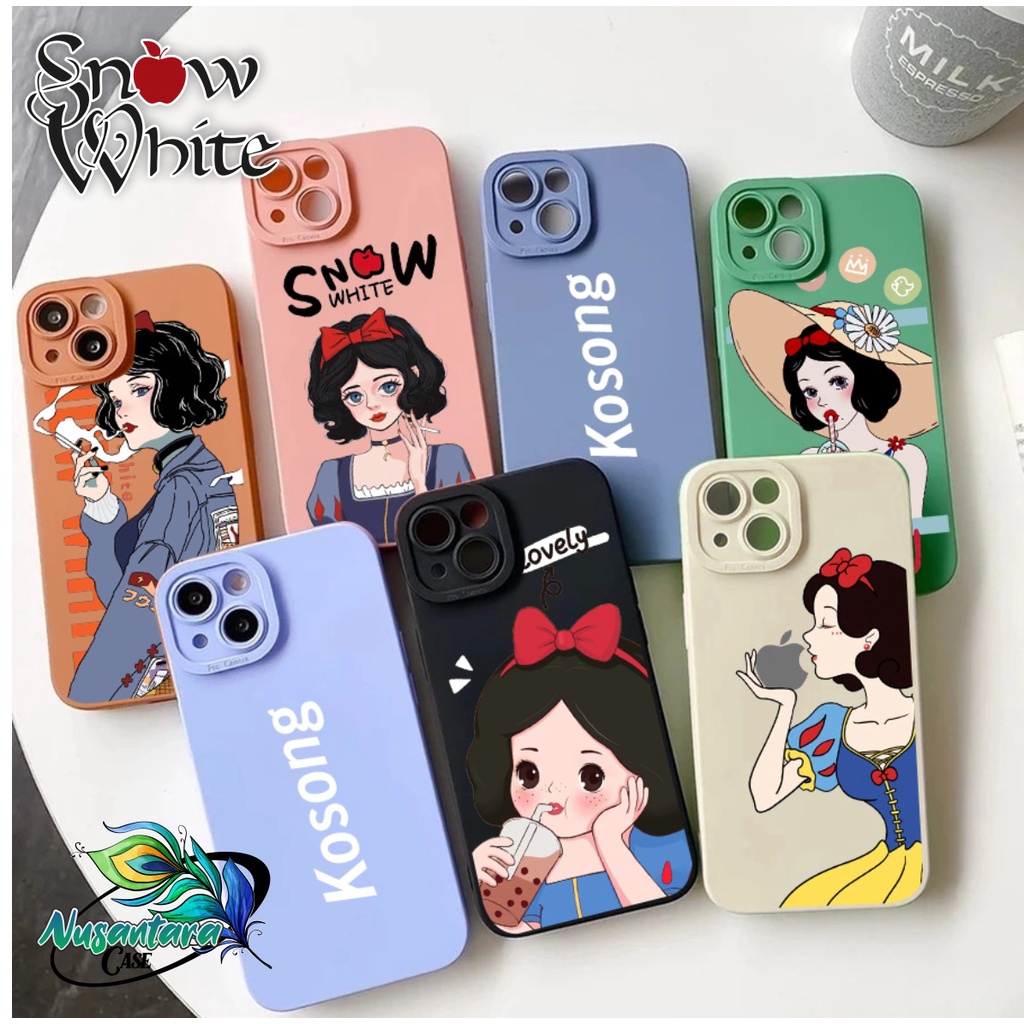 softcase case silikon procamera SNOW WHITE oppo vivo samsung realme xiaomi iphone infinix NC8086