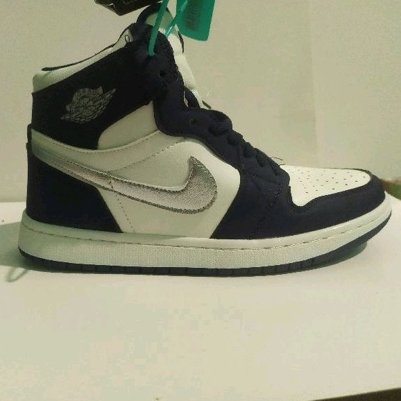 Sepatu Nike Air Jordan 1 High Midnight Navy Biru Dongker Import