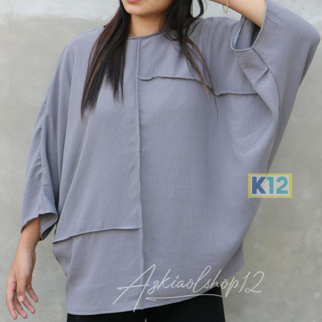 (BISA COD) ADELLE BLOUSE CRINKLE ATASAN BAJU WANITA